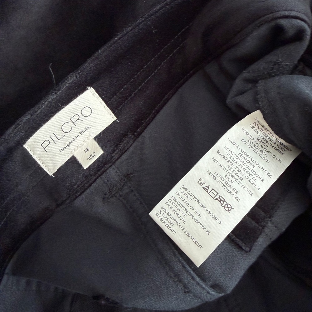 Anthropologie Pilcro Size 28 • The Wanderer Star Black Beaded Velvet Pants. - Picture 6 of 6